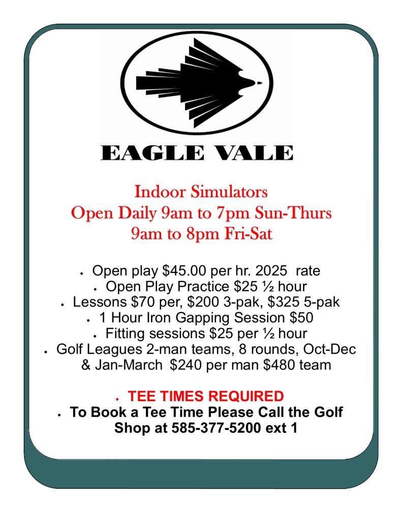 Indoor Simulator Hours of Operation