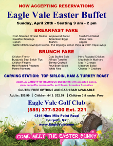Eagle Vale Easter Buffet Flyer 2025
