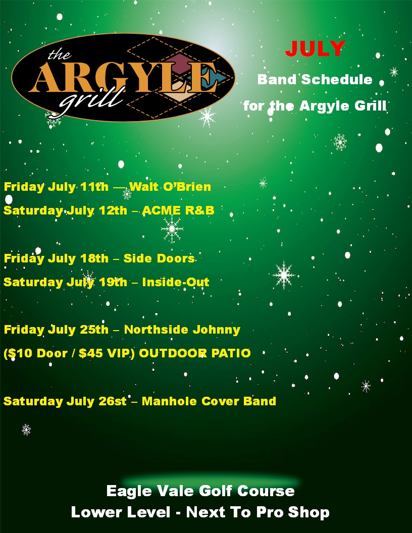 July Band Schedule