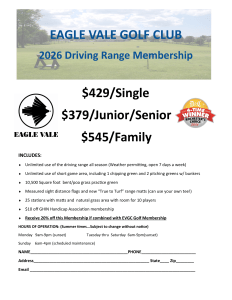 2026 Driving Range membership