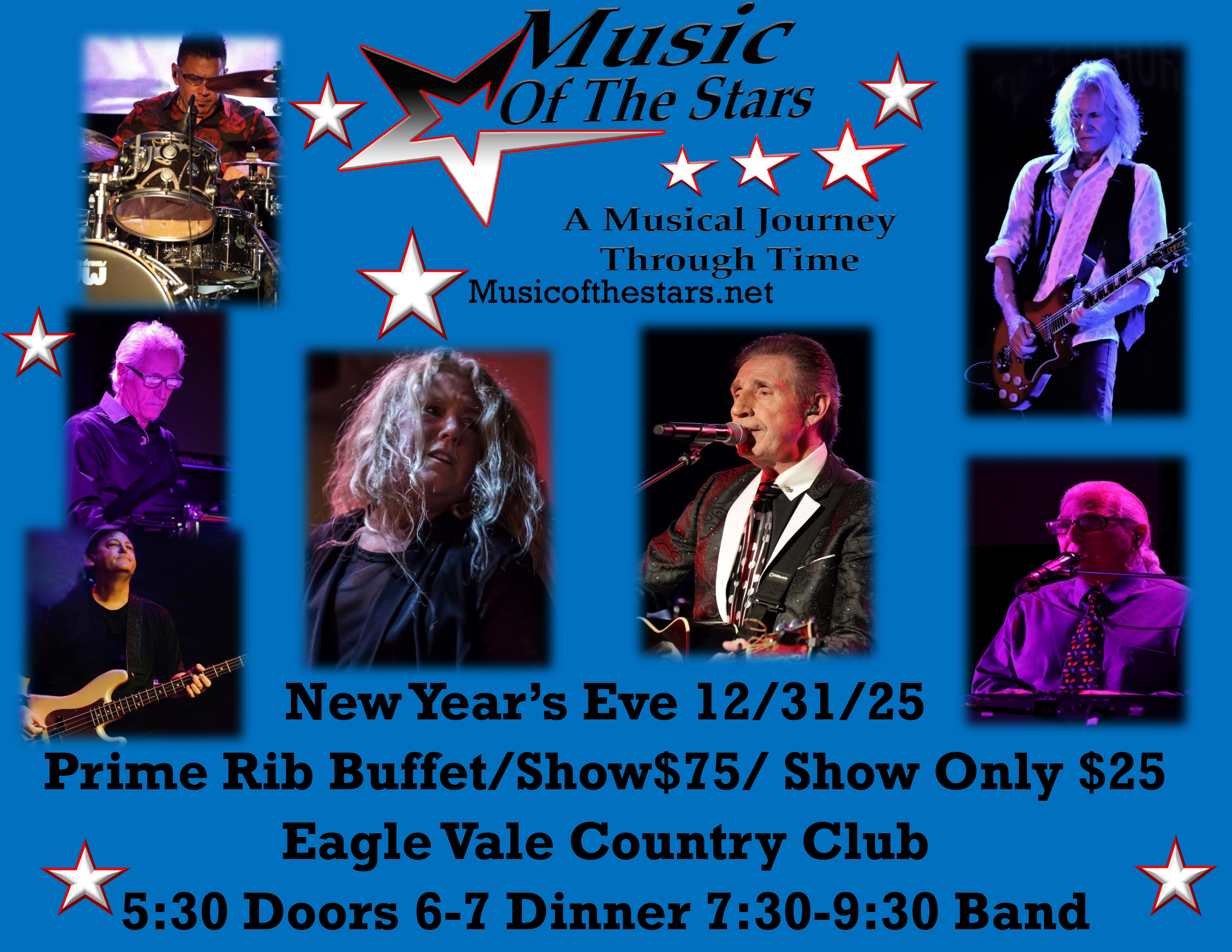 Music of the stars New Years Eve